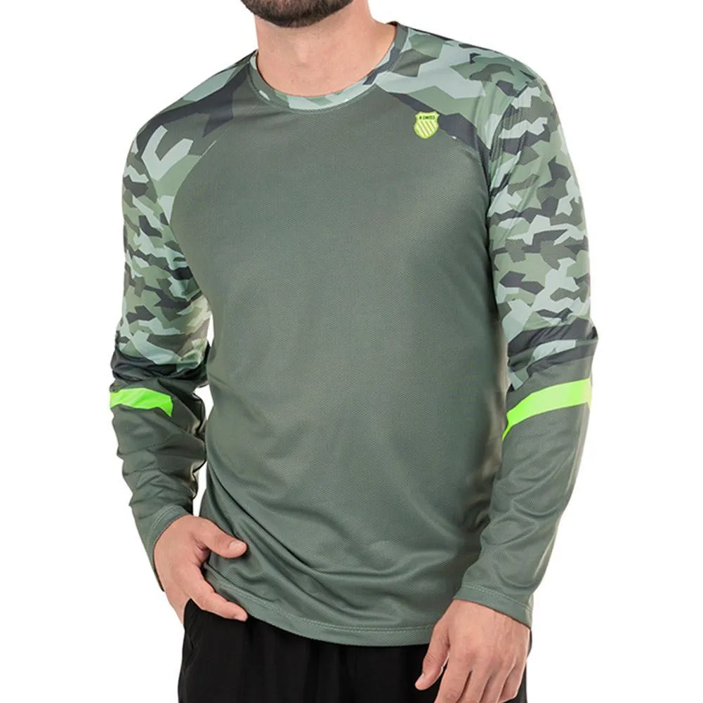 Men's Urban Camo Long Sleeve Tennis Top