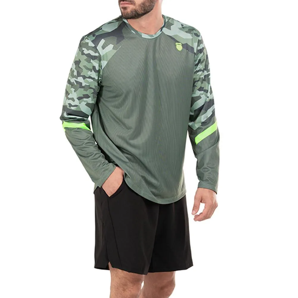 Men's Urban Camo Long Sleeve Tennis Top