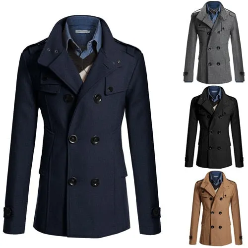 MRMT Brand New Jackets Repair Woolen Men Jackets Overcoat for Male Double Breasted Coat Thickened Man Jacket