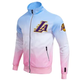 NBA LOS ANGELES LAKERS LOGO MEN'S TRACK JACKET (BLUE/WHITE/PINK)