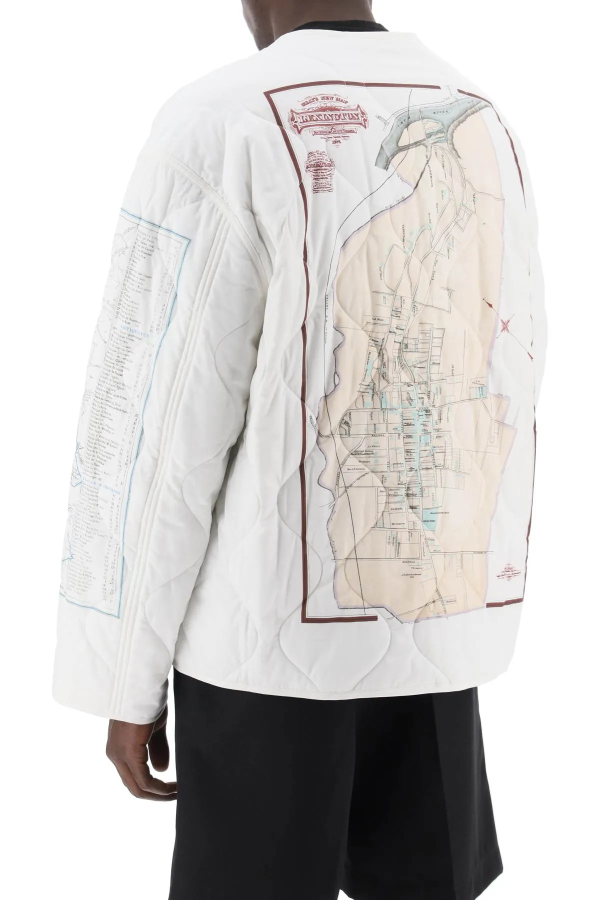 Oamc Combat Liner Printed Quilted Jacket