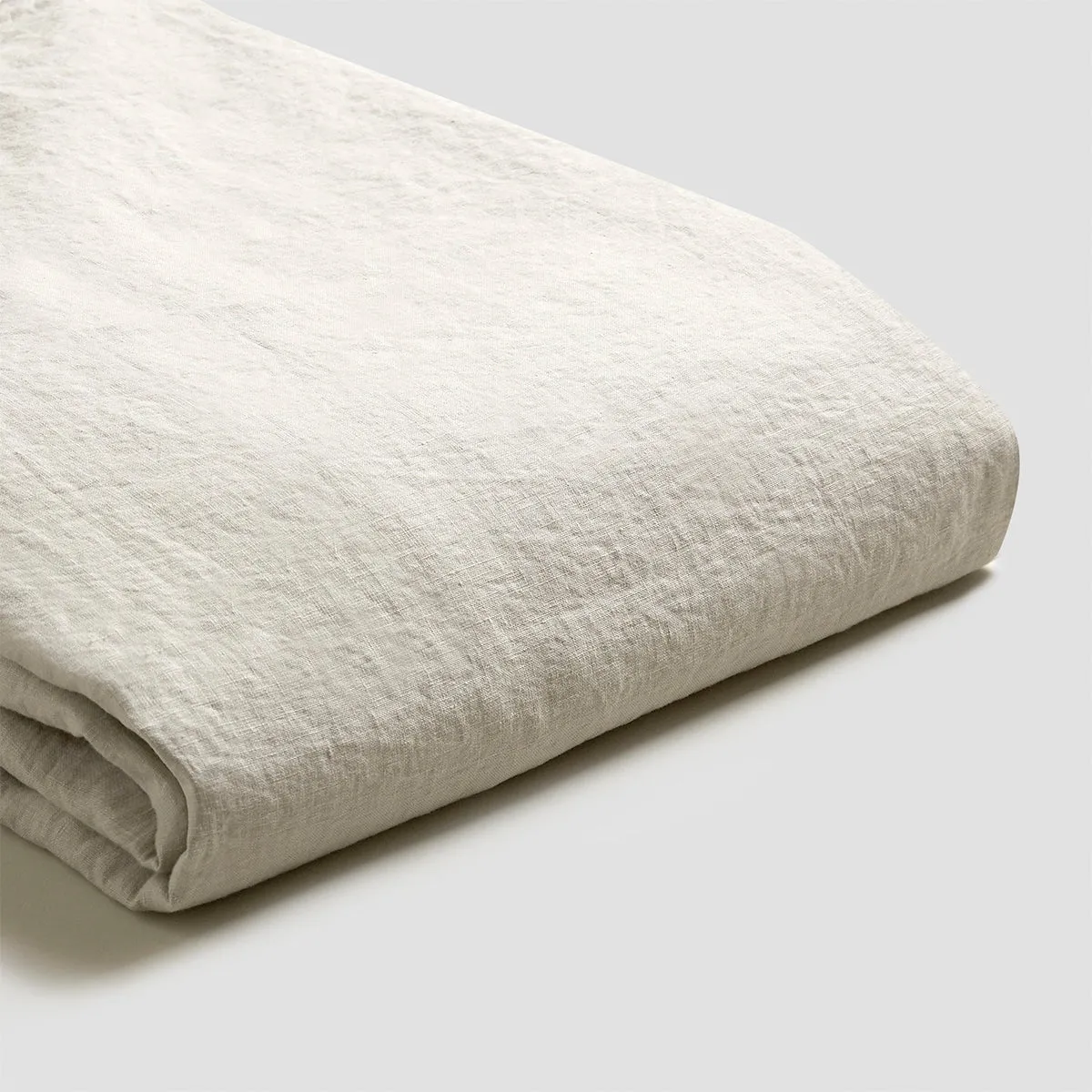 Oatmeal Linen Blend Fitted Sheet