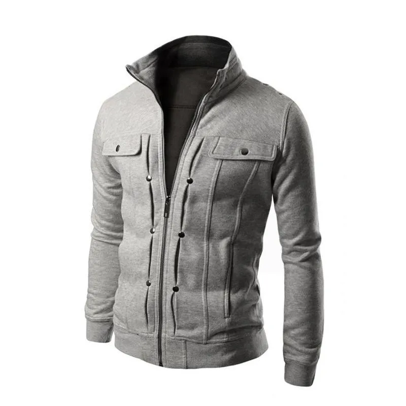 Outdoor Casual Men Popular Trendy Zipper Cardigan Multicolor Choose From Jacket