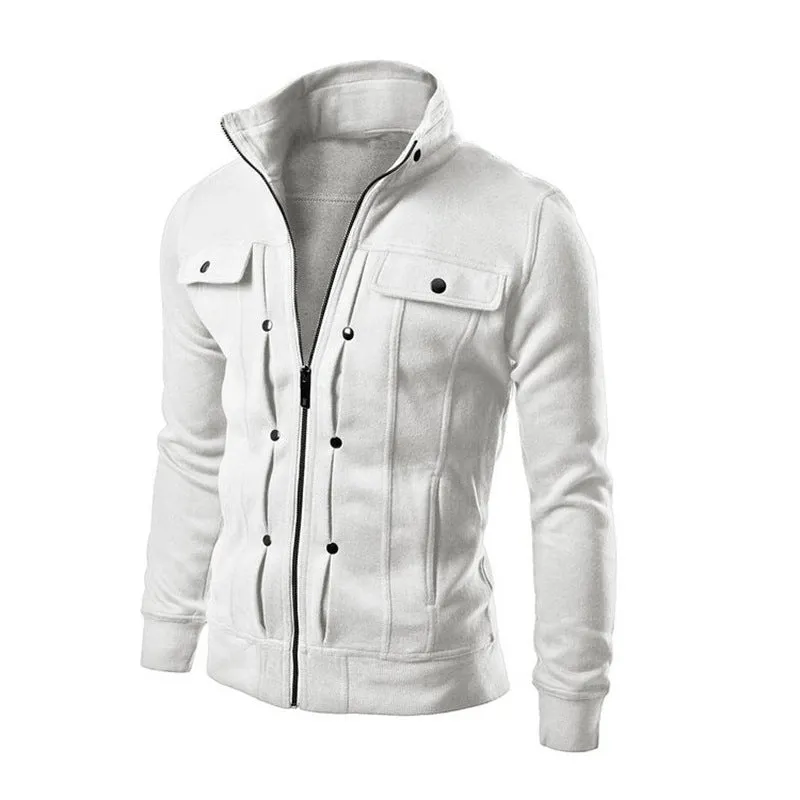 Outdoor Casual Men Popular Trendy Zipper Cardigan Multicolor Choose From Jacket