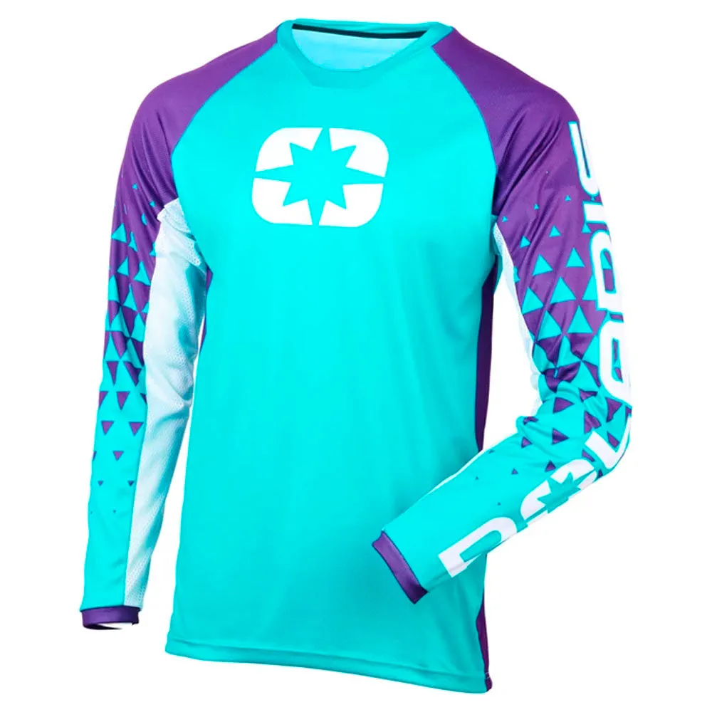 Polaris  Teal Turbo Jersey Off-Road Riding Moisture-Wicking Ventilated Comfort