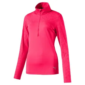 Puma Womens Jacquard 1/4 Zip Pullover