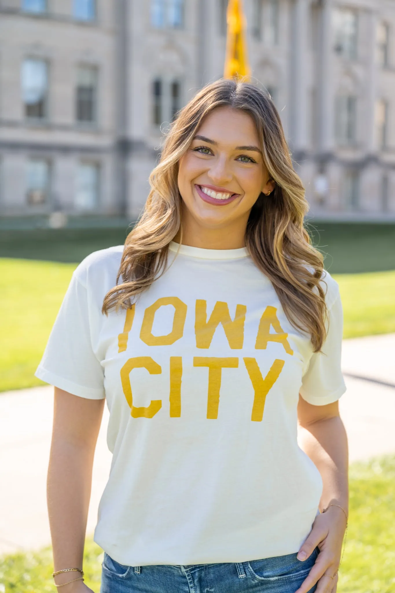 Retro Brand Vintage Full Length Iowa City Varsity Tee