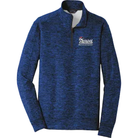 Secaucus Patriots PosiCharge Electric Heather Fleece 1/4-Zip Pullover