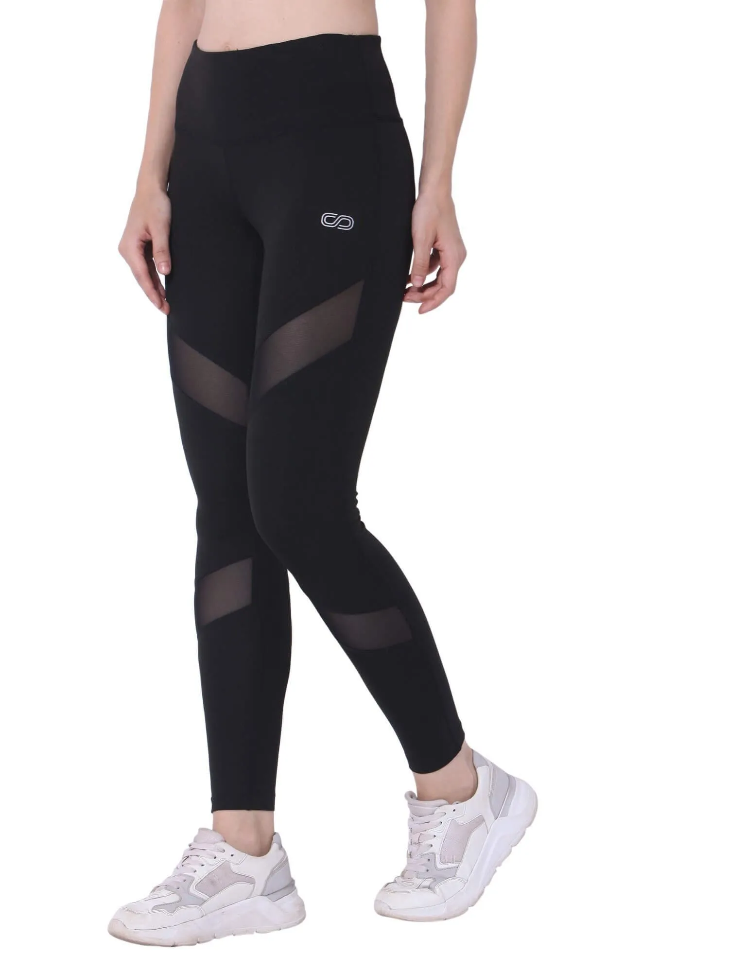 Silvertraq Mesh Cross Leggings Black