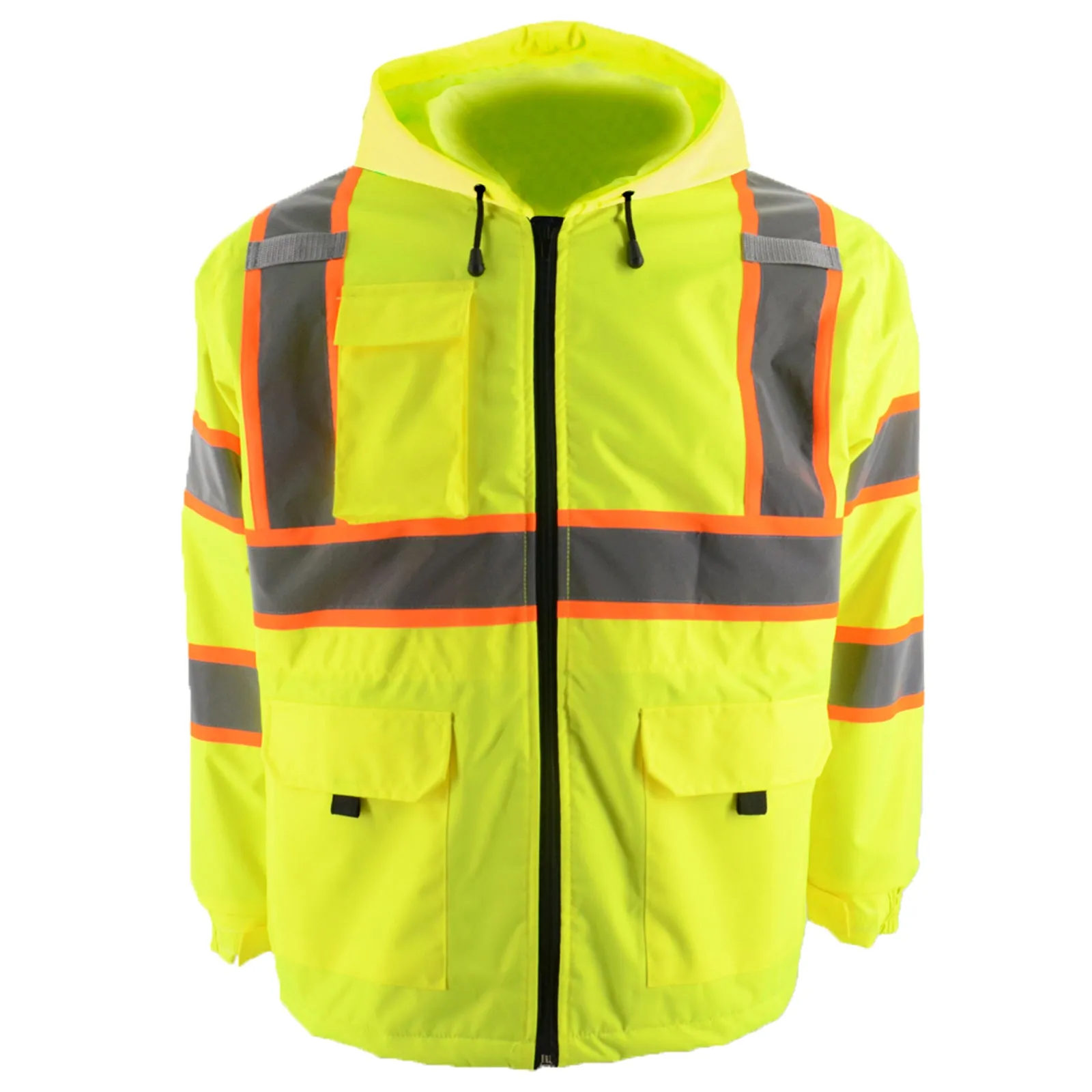 SMASYS Pink High Visibility Winter Safety Jackets for Women Construction Jackets for Men Mesh Fleece Inside