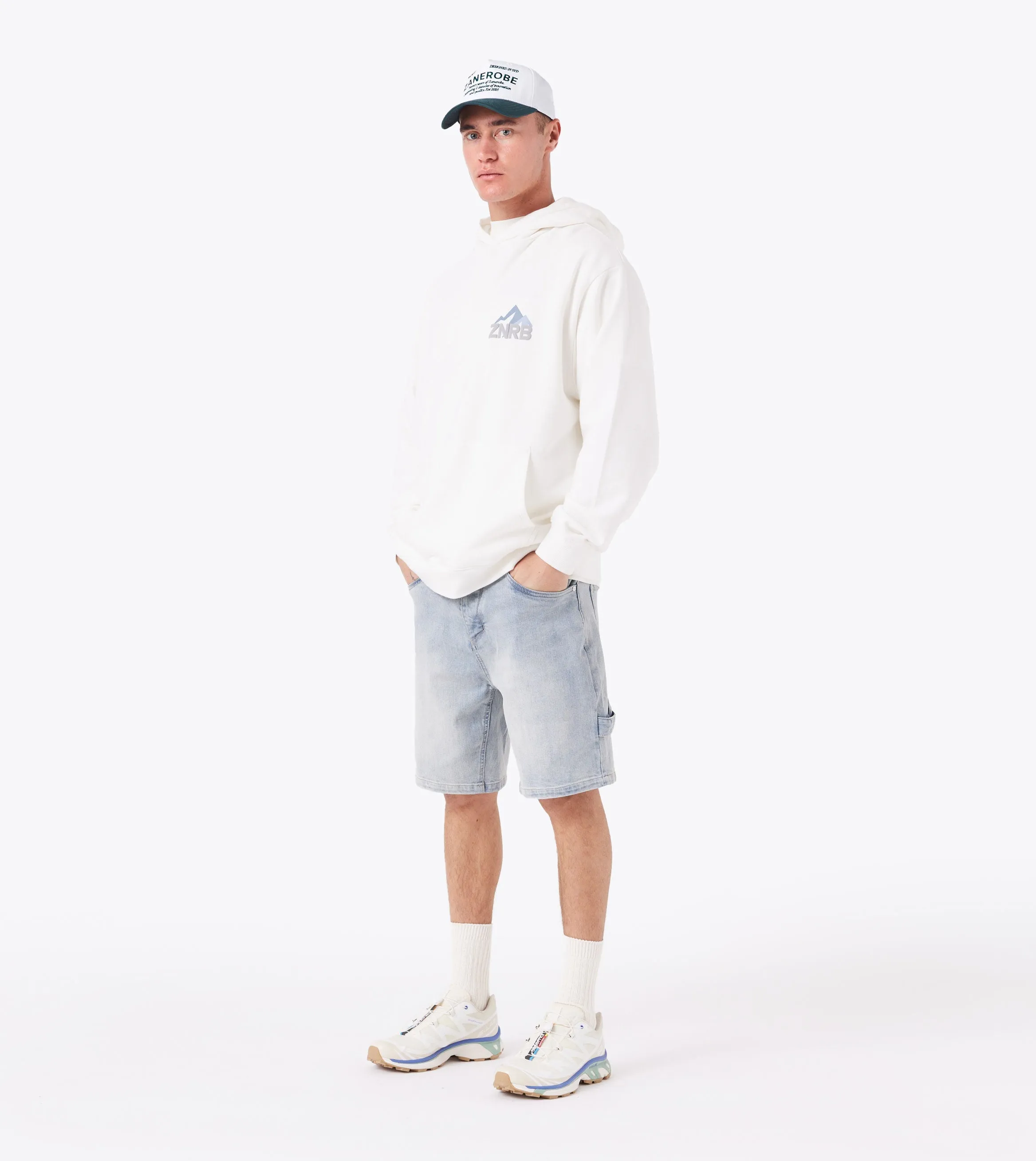 Sustainable Orgo Hood Sweat GD Vintage White