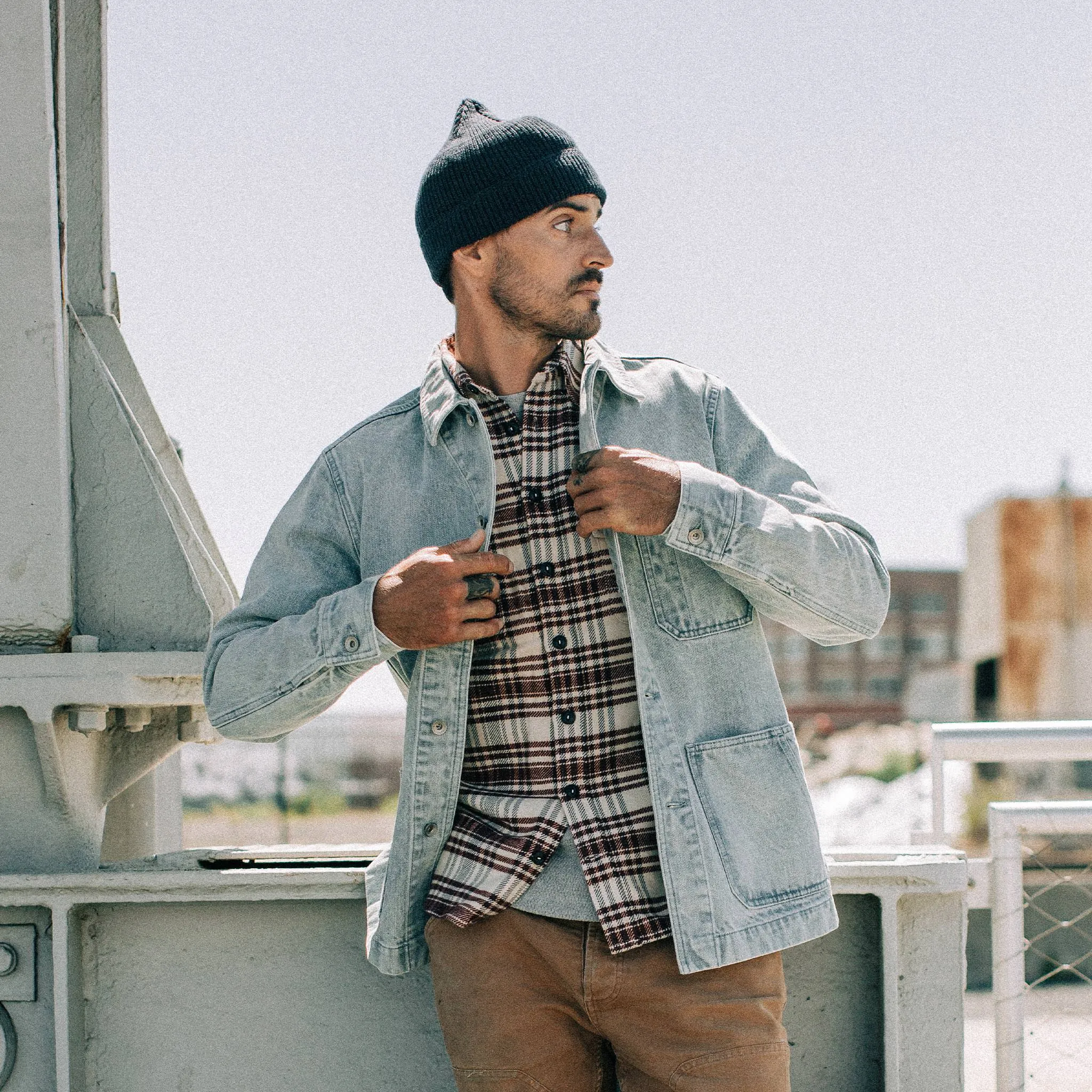 The Ojai Jacket in Washed Denim