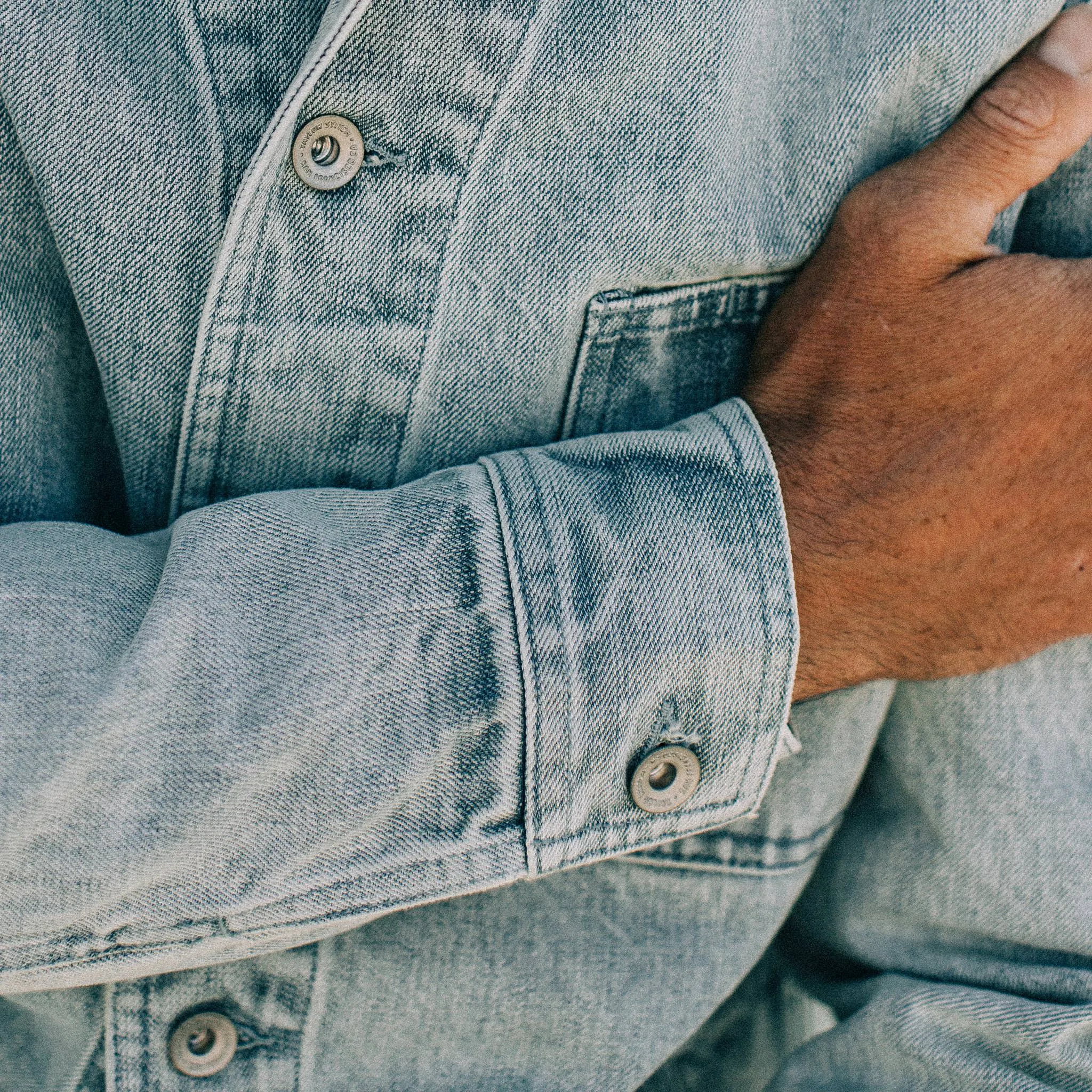 The Ojai Jacket in Washed Denim