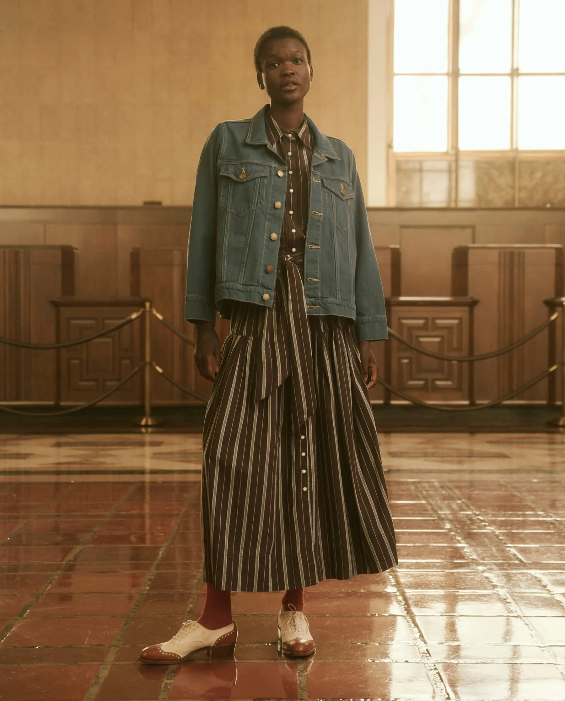 The Slouchy Jean Jacket. -- French Blue