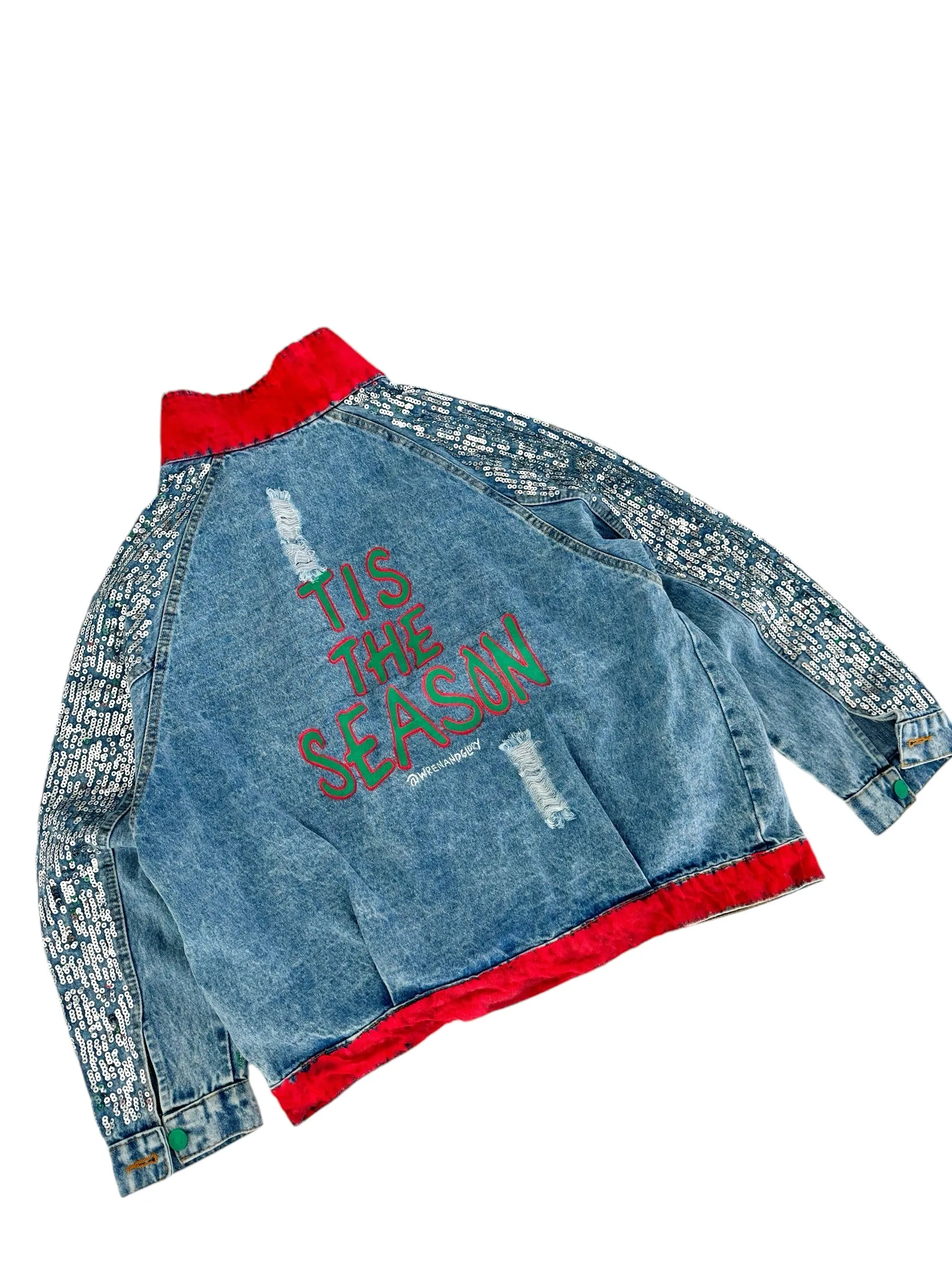 'Tis The Season' Denim Jacket