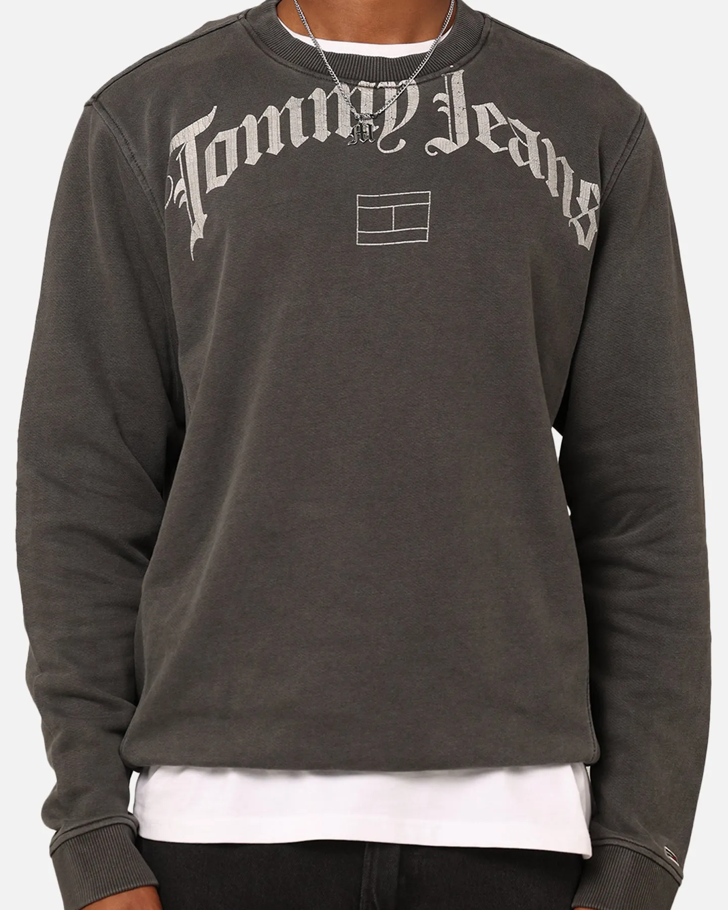 Tommy Jeans Relaxed Grunge Arch Crewneck Black