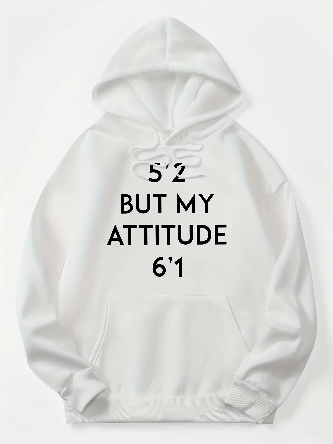 Trendy Letter Print Womens Hoodie - Stylish Kangaroo Pocket & Adjustable Drawstring Hood - Comfortable Long Sleeve Sweatshirt for Casual Wear