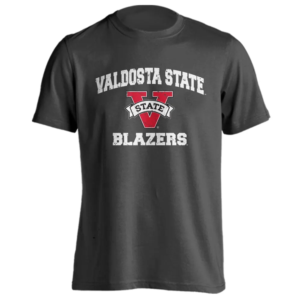 Valdosta State University VSU Blazers Distressed Retro Logo Short Sleeve T-Shirt