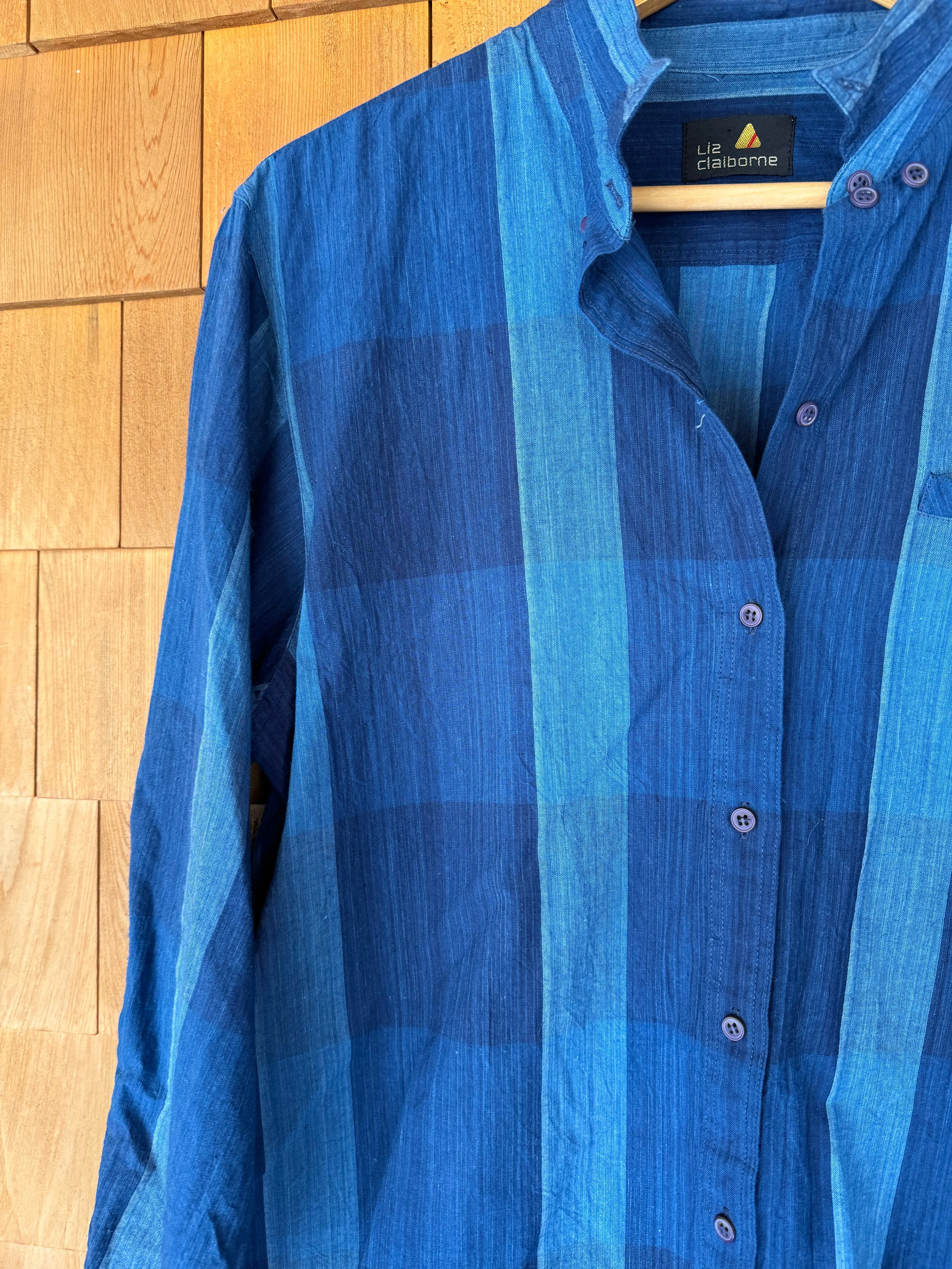 Vintage Super Soft Plaid Shirt - Blue   Blue