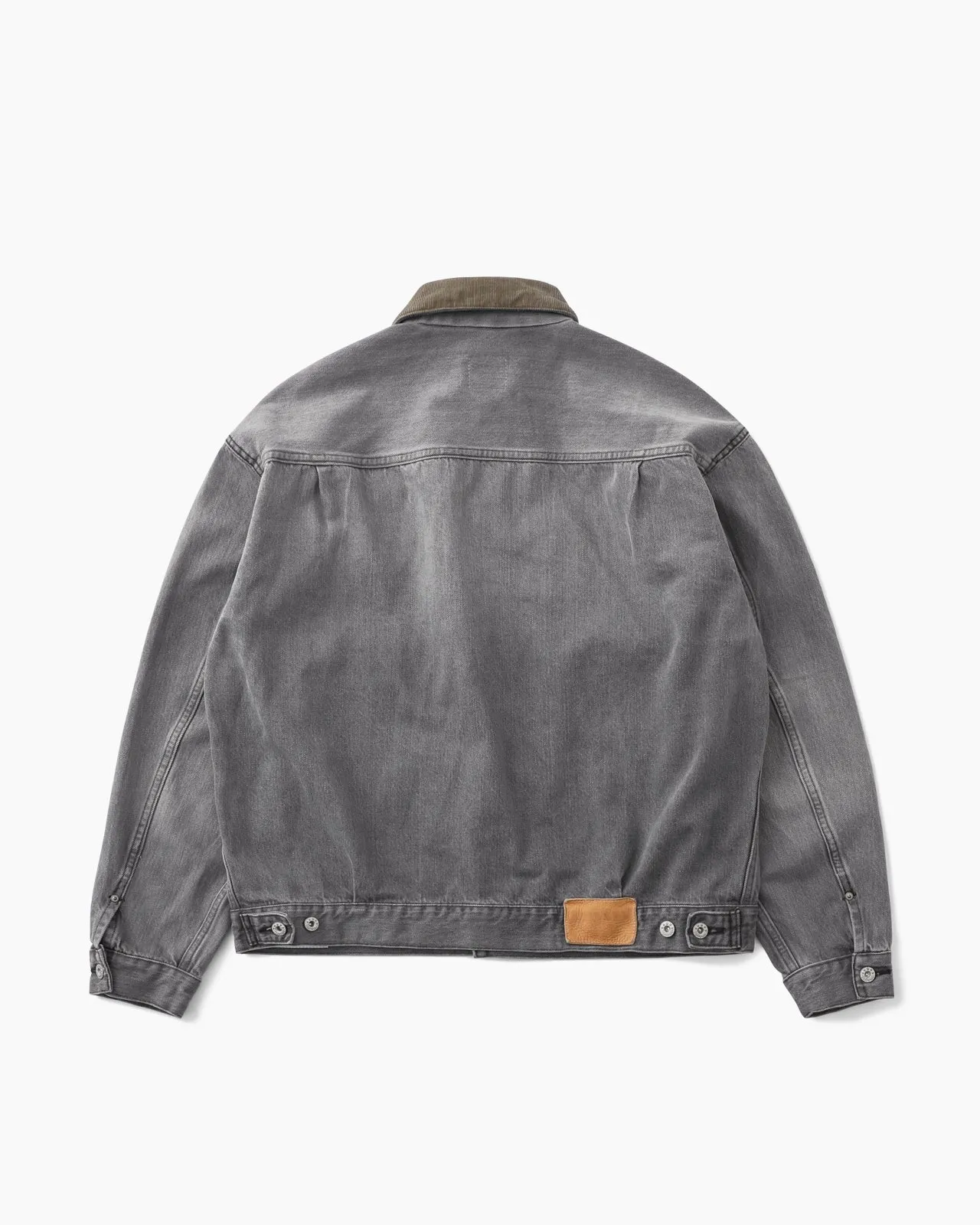 Washed Dungaree Jacket Light Grey