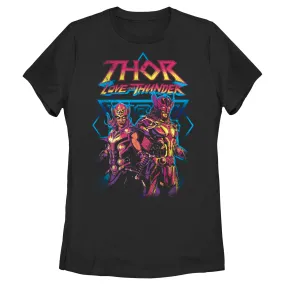 Women's Marvel Thor Love and Thunder Grunge Thunder T-Shirt