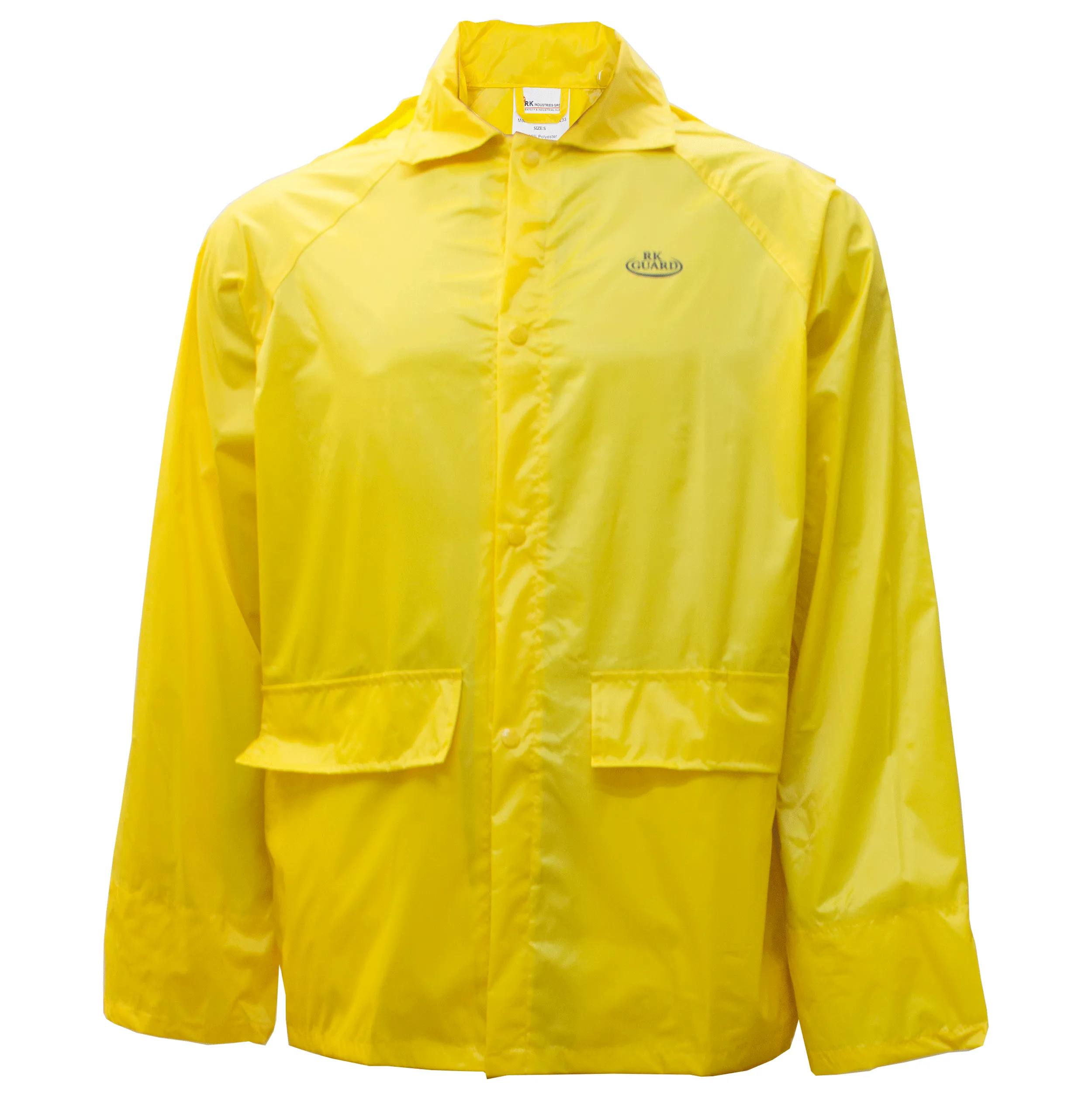 Yellow PVC Polyester 3-Piece Rain Suit | Jacket, Hoodie, Pants-RW-PP-YEL33