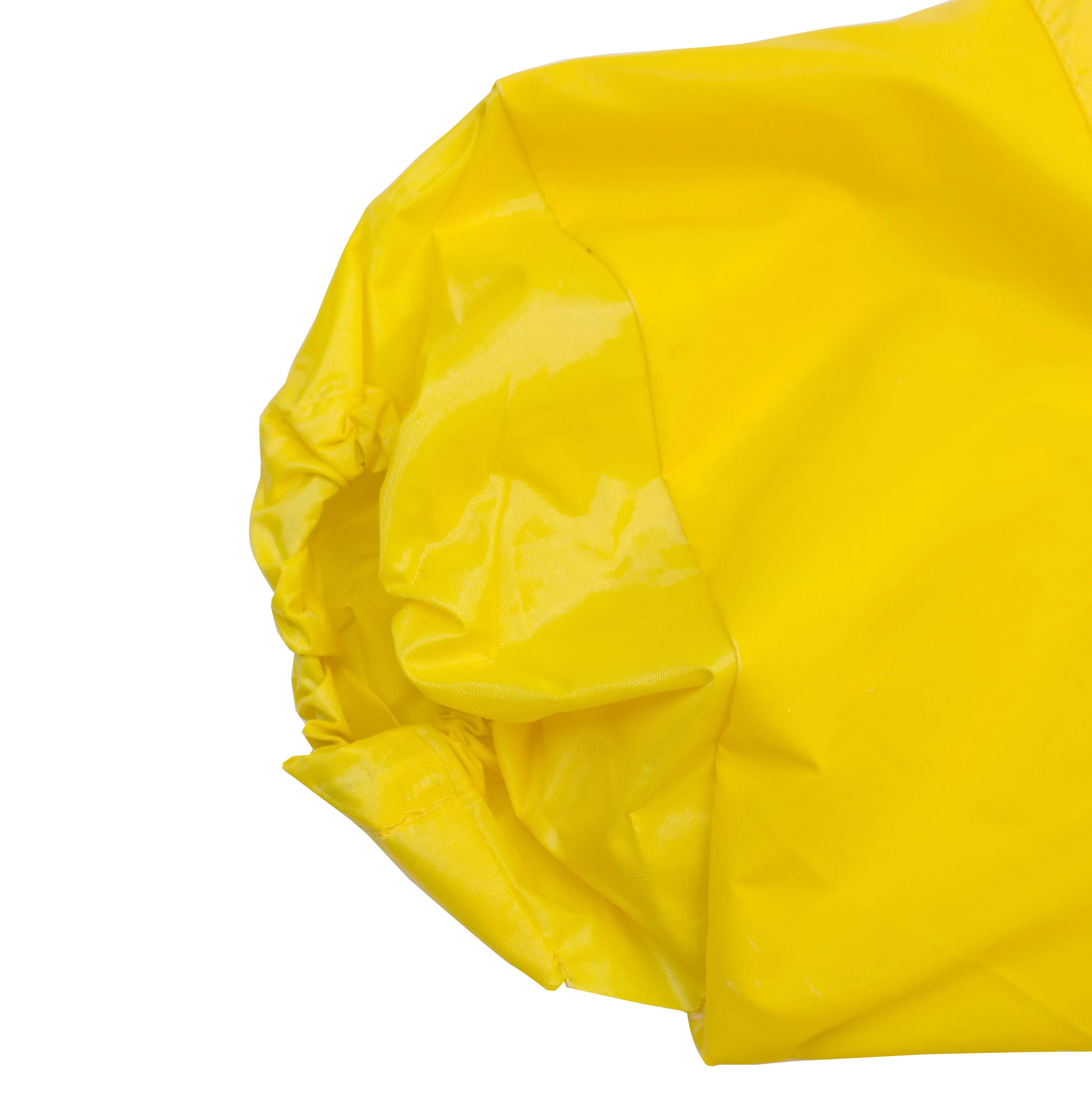 Yellow PVC Polyester 3-Piece Rain Suit | Jacket, Hoodie, Pants-RW-PP-YEL33